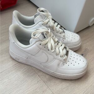 Nike Air Force 1 Low White Sneakers woman's 6.5